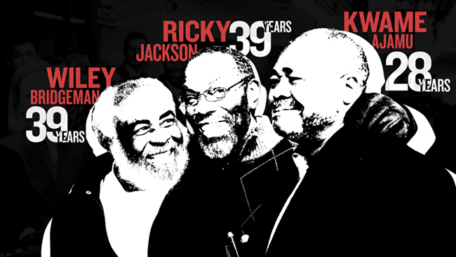 Ricky Jackson, Kwame Ajamu, and Wiley Bridgeman Joint Interview by Fusion